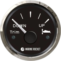 Трим-указатель 0-190 Ом черн/нерж (BS) KUS (TMA0007BSMR)